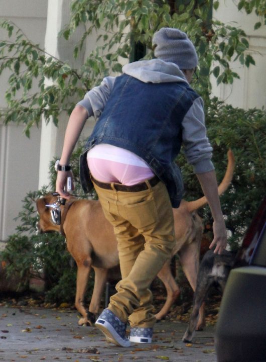 Exclusive: Justin Bieber Is Pretty In Pink... Briefs?!