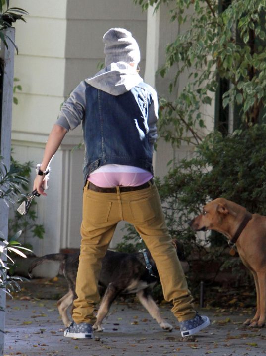 Exclusive: Justin Bieber Is Pretty In Pink... Briefs?!