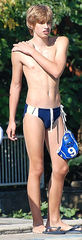 young hottie in speedo