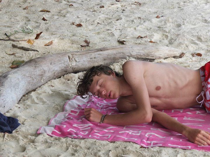 Michi on the beach