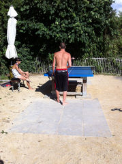 sagger at the beach