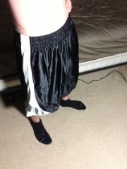 Silky Black Shorts 3