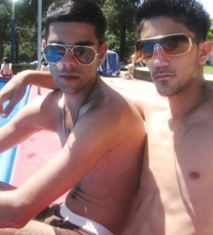 Lovers with glasses