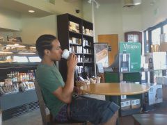 Sagging With A Gucci With Interlocking G Buckle While Drinking Earl Grey Tea Inside Of Starbucks