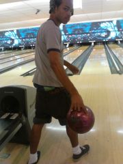 Sagging With A Leopard Skin Belt While I Bowl