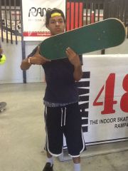 Sagging With My Green Skateboard In Ramp 48 Indoor Skatepark