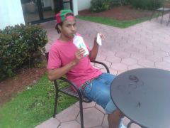 Sagging In A Leopardskin Belt While Drinking A Starbucks Vanilla Frappuccino