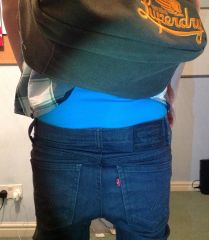 Just got back from college and just realised how low i was sagging! maybe i should have pulled them up a bit?