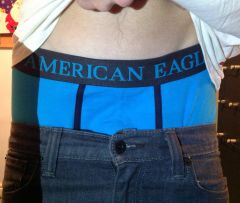 quite windy today, so this is what they saw when wind lifted my t-shirt...