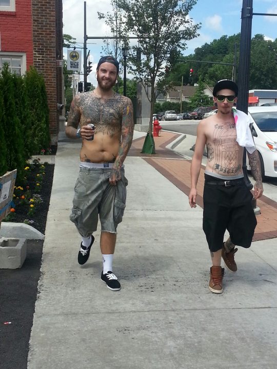 On the street in Kent, Ohio