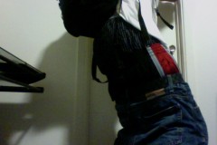 Low Double Sagging Wearing A Backpack