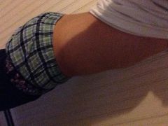 Bright green boxershorts
