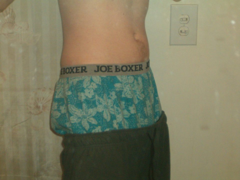 Joe Boxer Flower Boxers Gray Sweats side