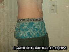 Joe Boxer Flower Boxers Gray Sweats side