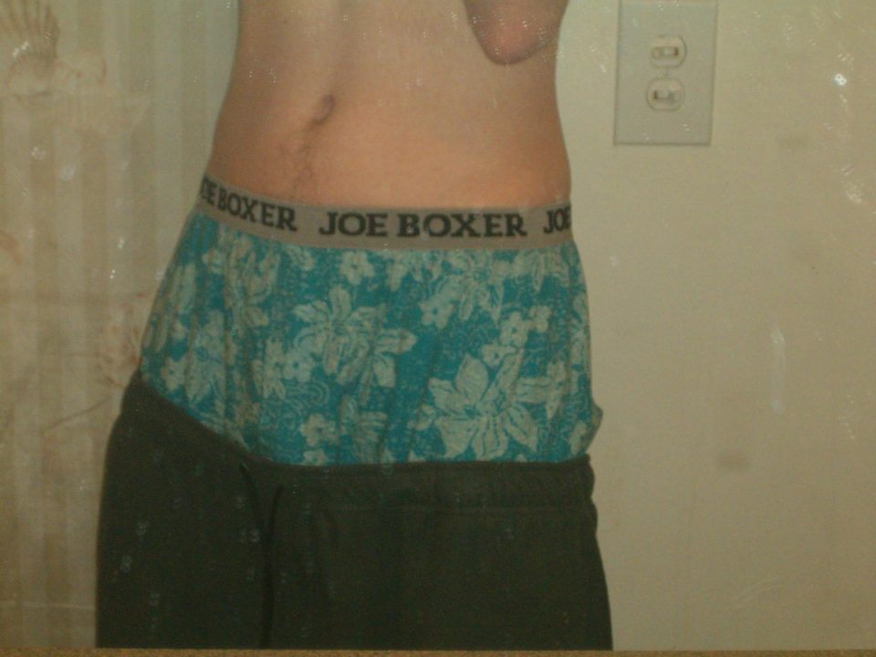 Joe Boxer Flower Boxers Gray Sweats Front