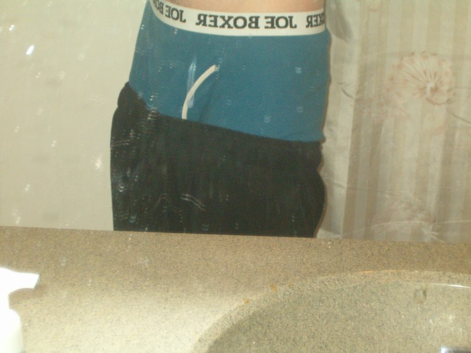 Blue Joe Boxer boxer breifs with black sweats