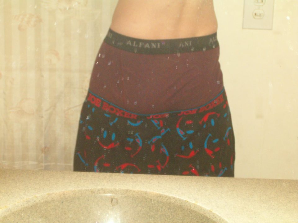Red Alfani boxer briefs Joe Boxer pajamas back