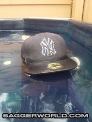 Wet New era cap