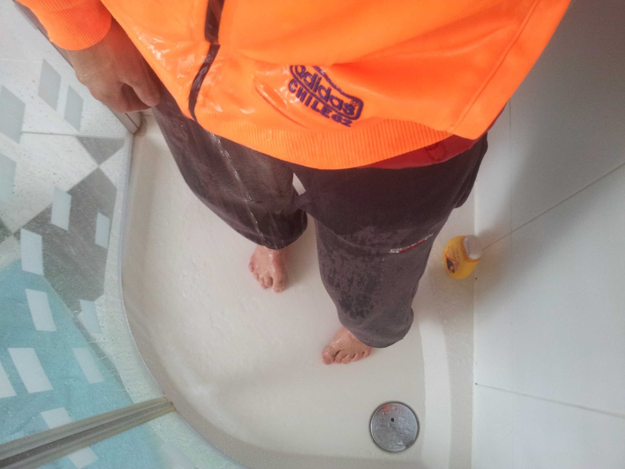 Wet Donnay sweatpants and Adidas chile hoodie