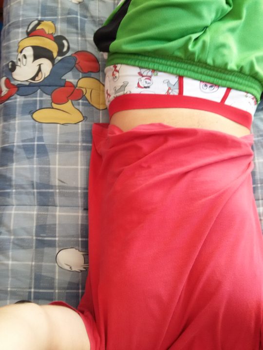 Laying in bed