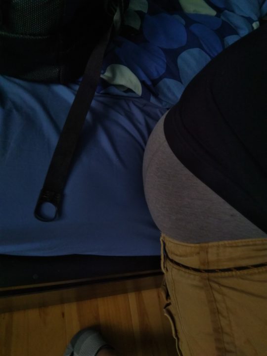 Sitting on bed