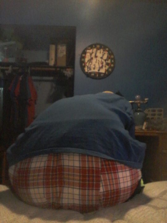 Saggin plaid bxrs,with blak shorts