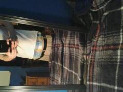 Saggin white shirt,belt khaki shorts and bxrs