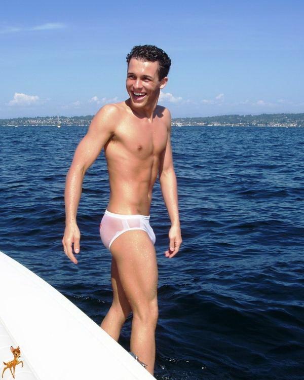 hairy man bikini