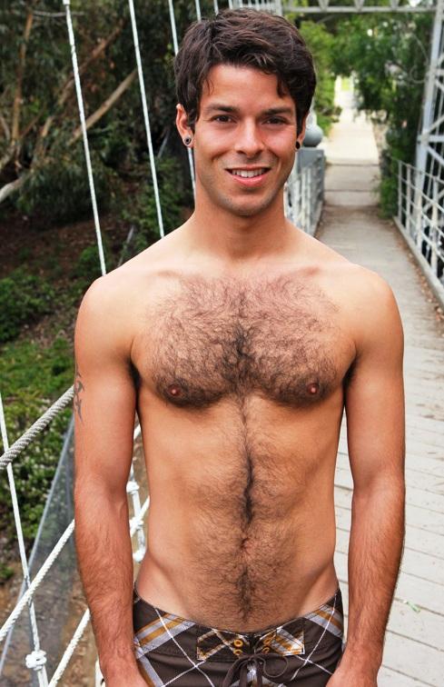 nice hairy chest.