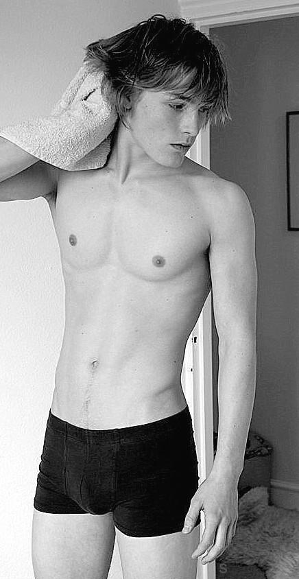 Petite hairy twink precum