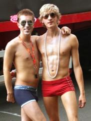 At gay parade