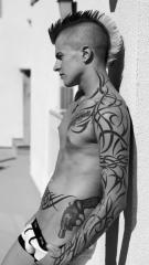 shaved pubes and tats