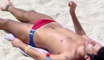 Tattooed and pierced navel