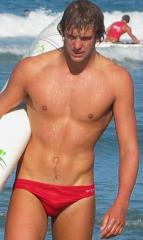Red surfer