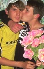 After receiving flowers