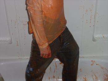 Gunge in White shirt and Jeans