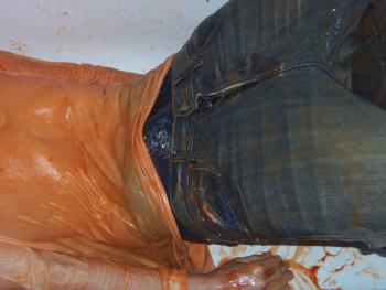 Gunge in White shirt and Jeans