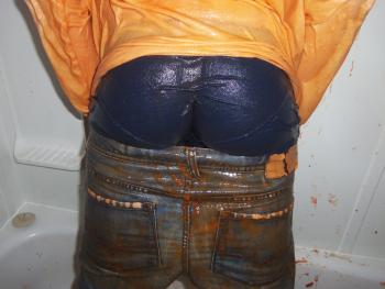 Gunge in White shirt and Jeans