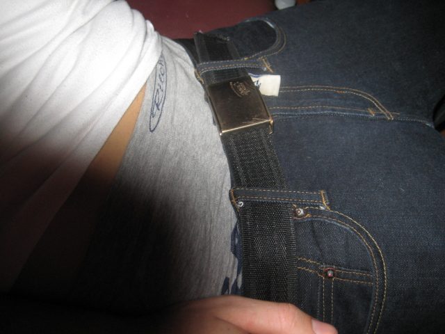 sagging with a friend