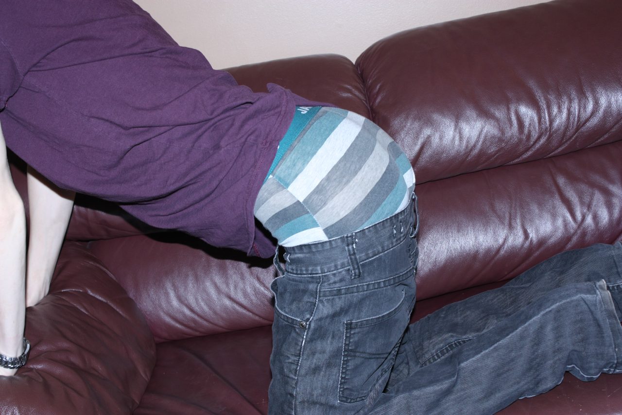 sagging with a friend