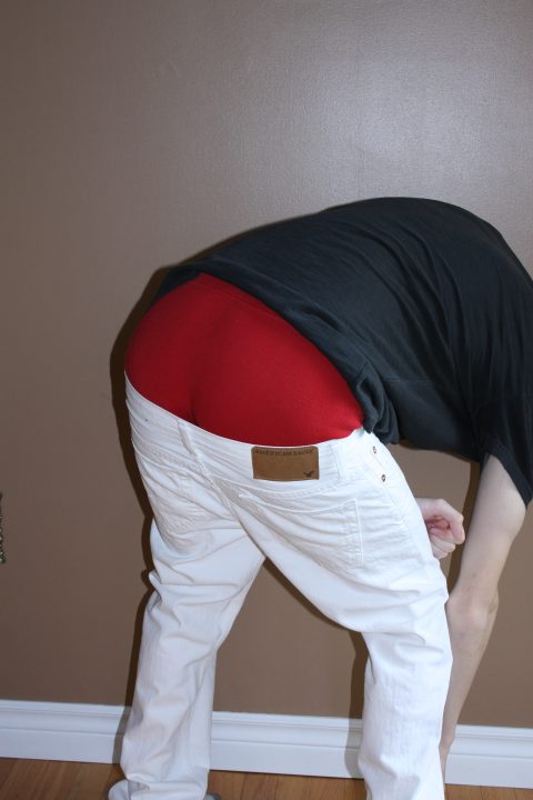 sagging with a friend