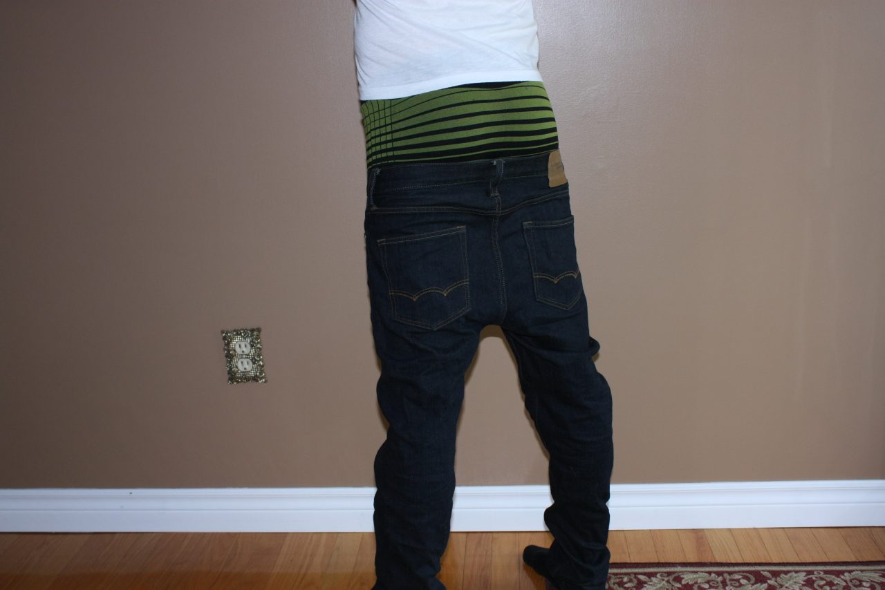 sagging with a friend