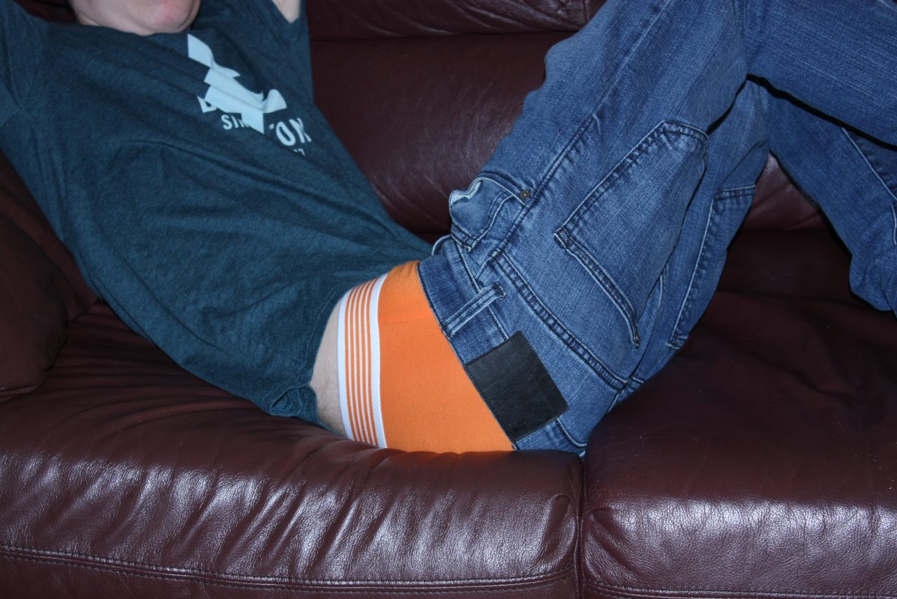 sagging with a friend