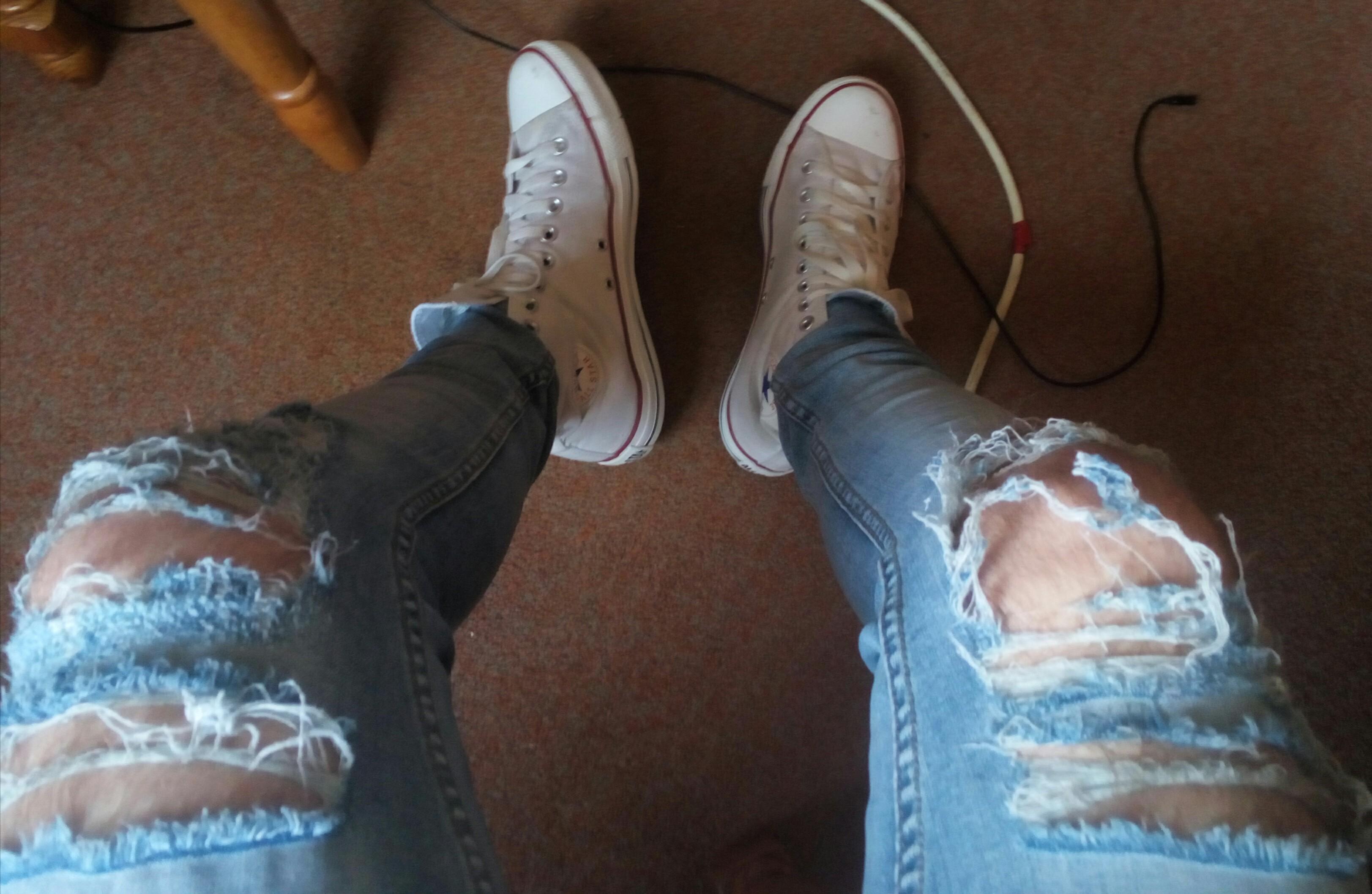 rips on back of jeans