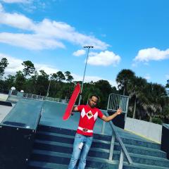 Skateboarding at The Skate park!