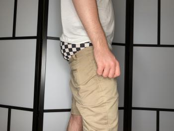 Khaki Shorts/2XIST Checkerboard Boxer Briefs