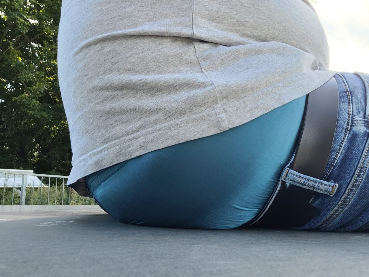 Sagging silk boxers